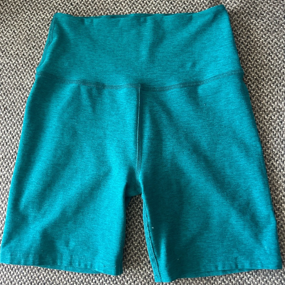 Beyond Yoga Teal Bike Shorts